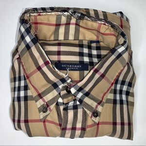 Burberry Long Sleeve Checked Shirt